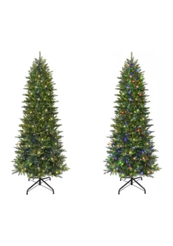 Best Pirce 🌟 Puleo International 10 ft Pre-lit Slim Fraser Fir Tree with 800 Color Select LED Lights 🥰