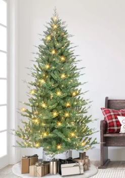 Buy 🌟 Puleo International PE/PVC Potted Tree with 450 UL Clear Incandescent Lights 🎉 -Wonderly Shop Belk 1992