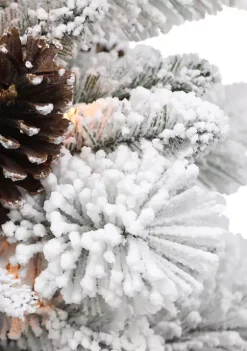 Flash Sale 🎁 Puleo International Pre-lit Flocked Potted Tree ❤️ -Wonderly Shop Belk 2005