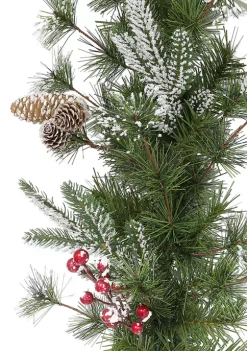 Top 10 💯 Puleo International 24 in. PE/PVC Decorated Wreath with Pine Cones & Berries 🎁 -Wonderly Shop Belk 2009