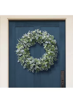Top 10 🎁 Puleo International Artificial Flocked Lambs Ear Spring Door Wreath ⭐ -Wonderly Shop Belk 2066