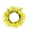 Hot Sale 🔥 Puleo International 24 inch Artificial Yellow Jasmine Wreath ⭐ -Wonderly Shop Belk 2092