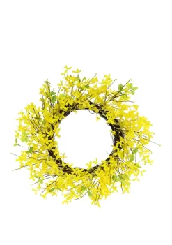 Hot Sale 🔥 Puleo International 24 inch Artificial Yellow Jasmine Wreath ⭐