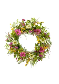 Buy 🎉 Puleo International Artificial Floral Spring Door Wreath 🌟 -Wonderly Shop Belk 2169