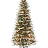 Top 10 ❤️ Puleo International Pre-lit Slim Flocked Halifax Fir Tree 🔥 -Wonderly Shop Belk 2188