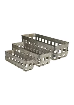 Outlet 😉 Puleo International Set of 3 Metal Baskets 🔥