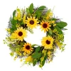 Best Pirce 😀 Puleo International Artificial Sunflower Floral Spring Door Wreath 😉