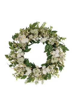 Coupon 🎁 Puleo International 30 Inch Artificial Chrysanthemum and Daisy Floral Spring Wreath 🧨 -Wonderly Shop Belk 2227