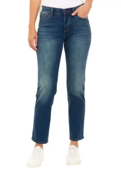 Deals 🛒 Wonderly Petite Mid Rise Straight 👖 Jeans 🎁 -Wonderly Shop Belk 223
