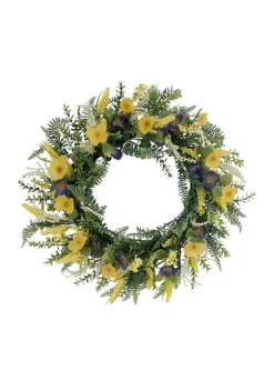 Discount ⌛ Puleo International 30 Inch Artificial Poppy Floral Spring Wreath 🔥 -Wonderly Shop Belk 2239