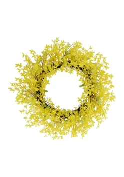 Best deal 🥰 Puleo International 30 Inch Artificial Winter Jasmine Floral Spring Wreath ✨