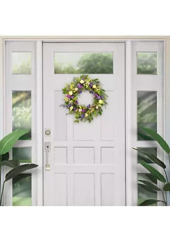 Hot Sale 🎁 Puleo International Artificial Lavender Floral Spring Door Wreath ❤️ -Wonderly Shop Belk 2261