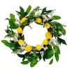 Best Sale ✔️ Puleo International Artificial Daisy Floral Spring Door Wreath with Lemons 🤩 -Wonderly Shop Belk 2292