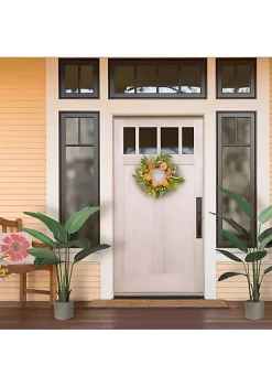 Best deal ⭐ Puleo International Artificial Peony Floral Spring Door Wreath 🛒 -Wonderly Shop Belk 2298