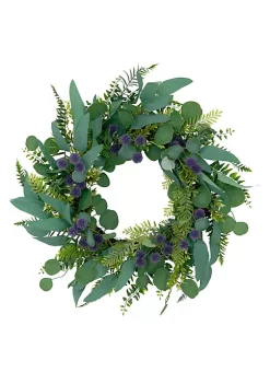 Discount 💯 Puleo International Artificial Echinops Floral Spring Door Wreath 🌟 -Wonderly Shop Belk 2303