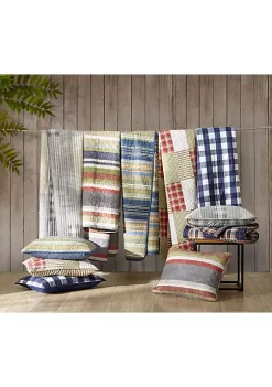 Best Sale 🎁 Eddie Bauer Madrona 100% Cotton 2 Piece Reversible Quilt Set 👍 -Wonderly Shop Belk 2338