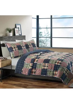 Best Sale 🎁 Eddie Bauer Madrona 100% Cotton 2 Piece Reversible Quilt Set 👍 -Wonderly Shop Belk 2339