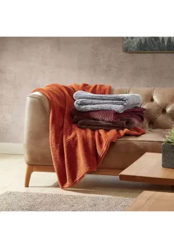 Coupon 😉 Eddie Bauer Corduroy Stripe Solid Microfleece Reversible Throw Blanket 🔔 -Wonderly Shop Belk 2343