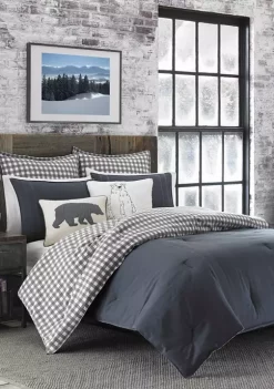 Budget ⌛ Eddie Bauer Kingston Comforter Sham Set 💯 -Wonderly Shop Belk 2361