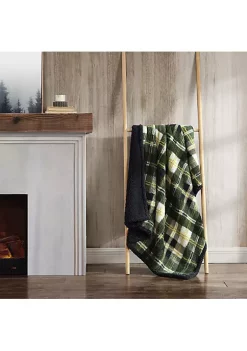 Wholesale 😍 Eddie Bauer Trailhead Plaid Ultra Soft Plush Fleece Reversible Throw Blanket ✔️ -Wonderly Shop Belk 2366