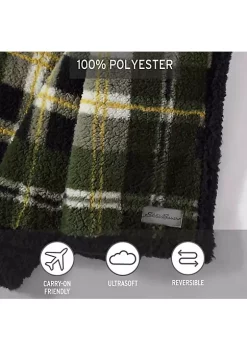 Wholesale 😍 Eddie Bauer Trailhead Plaid Ultra Soft Plush Fleece Reversible Throw Blanket ✔️ -Wonderly Shop Belk 2367