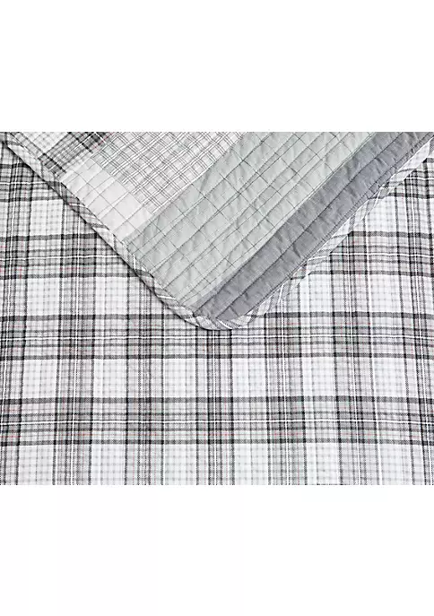 Hot Sale ✔️ Eddie Bauer Fairview Patchwork 100% Cotton 3 Piece Reversible Quilt Set 💯 6 Hot Sale ✔️ Eddie Bauer Fairview Patchwork 100% Cotton 3 Piece Reversible Quilt Set 💯 - Image 4