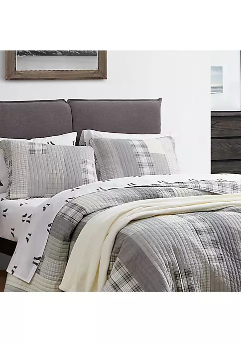 Hot Sale ✔️ Eddie Bauer Fairview Patchwork 100% Cotton 3 Piece Reversible Quilt Set 💯 8 Hot Sale ✔️ Eddie Bauer Fairview Patchwork 100% Cotton 3 Piece Reversible Quilt Set 💯 - Image 6