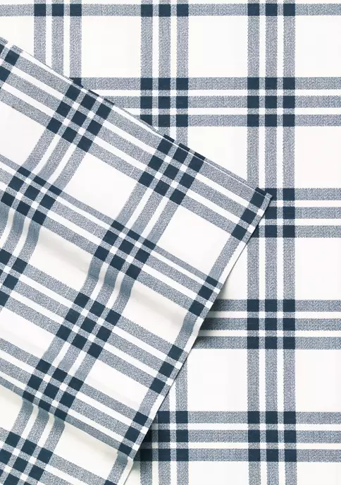 Outlet 🛒 Eddie Bauer Basic Plaid Cotton Percale Sheet Set 🔥 3 Outlet 🛒 Eddie Bauer Basic Plaid Cotton Percale Sheet Set 🔥 - Image 2