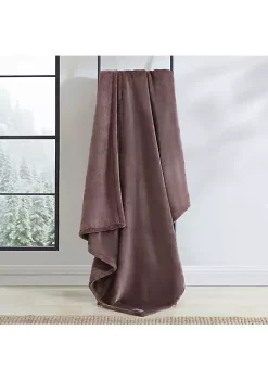 Cheapest ❤️ Eddie Bauer Ultra Lux Plush Solid Plush Reversible Throw Blanket 🧨 -Wonderly Shop Belk 2412