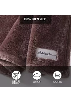 Cheapest ❤️ Eddie Bauer Ultra Lux Plush Solid Plush Reversible Throw Blanket 🧨 -Wonderly Shop Belk 2413