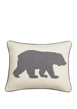 Budget 🎉 Eddie Bauer Bear Cotton Decorative Pillow 🌟 -Wonderly Shop Belk 2427
