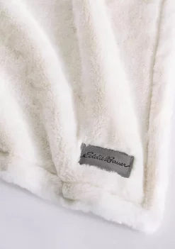 Brand new ⌛ Eddie Bauer Fur Like Solid Fur Like - Reversible Throw Blanket 😉 -Wonderly Shop Belk 2431
