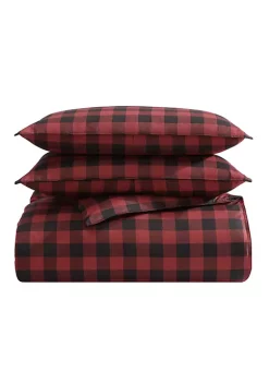 New 🤩 Eddie Bauer Cabin Plaid 100% Cotton 2 Piece Comforter Bedding Set 🥰 -Wonderly Shop Belk 2441