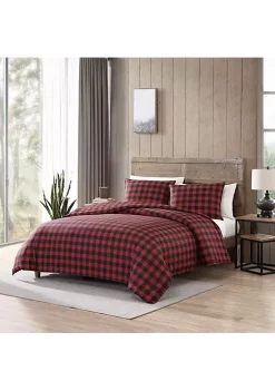 New 🤩 Eddie Bauer Cabin Plaid 100% Cotton 2 Piece Comforter Bedding Set 🥰 -Wonderly Shop Belk 2443