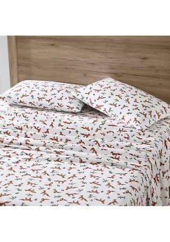 Flash Sale 🔔 Eddie Bauer Fox Trail 100% Cotton Flannel 4 Piece Sheet Set ⭐ -Wonderly Shop Belk 2472