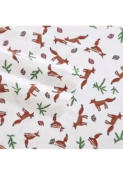 Flash Sale 🔔 Eddie Bauer Fox Trail 100% Cotton Flannel 4 Piece Sheet Set ⭐ -Wonderly Shop Belk 2473