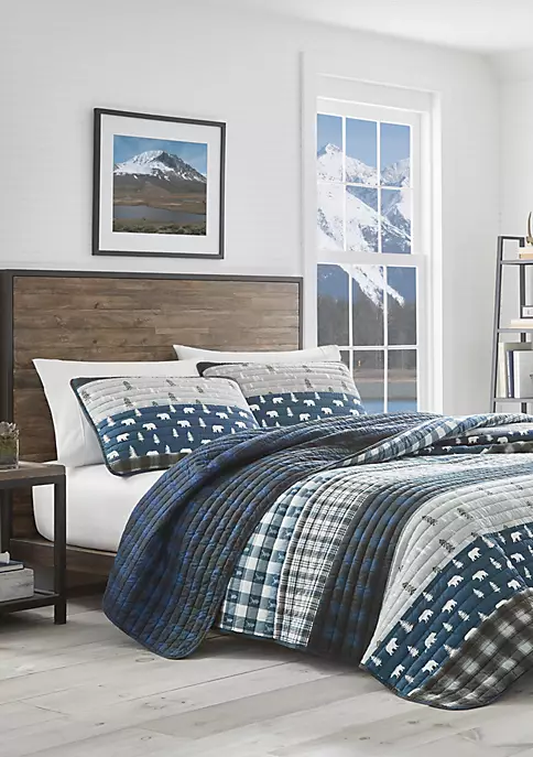 Buy ๐ Eddie Bauer Blue Creek Plaid Quilt Set ๐ 4 Buy ๐ Eddie Bauer Blue Creek Plaid Quilt Set ๐ - Image 2