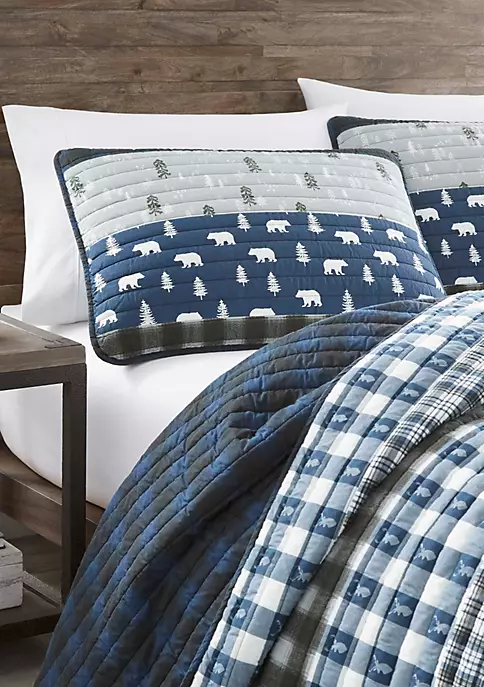 Buy ๐ Eddie Bauer Blue Creek Plaid Quilt Set ๐ 5 Buy ๐ Eddie Bauer Blue Creek Plaid Quilt Set ๐ - Image 3