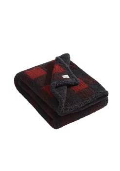 Best Sale 🎉 Eddie Bauer Cabin Plaid Sherpa Reversible Throw Blanket 🌟