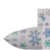 Coupon 🎁 Eddie Bauer Tossed Snowflake Flannel Sheet Set 🔥