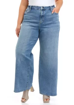 Deals 🔔 Wonderly Plus Size High Rise Wide Leg 👖 Jeans 🌟 -Wonderly Shop Belk 252