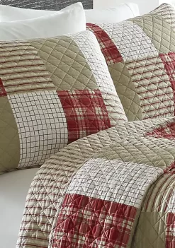 New ✔️ Eddie Bauer Camano Island Plaid Cotton Quilt Set 😉 -Wonderly Shop Belk 2525