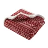 New 🔥 Eddie Bauer Alpine Fair Isle Throw Blanket 🔔 -Wonderly Shop Belk 2528