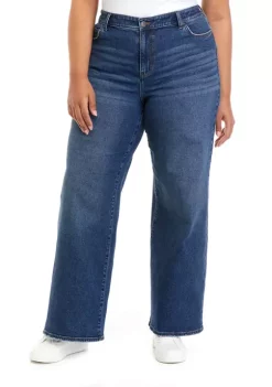Deals 🔔 Wonderly Plus Size High Rise Wide Leg 👖 Jeans 🌟 -Wonderly Shop Belk 253