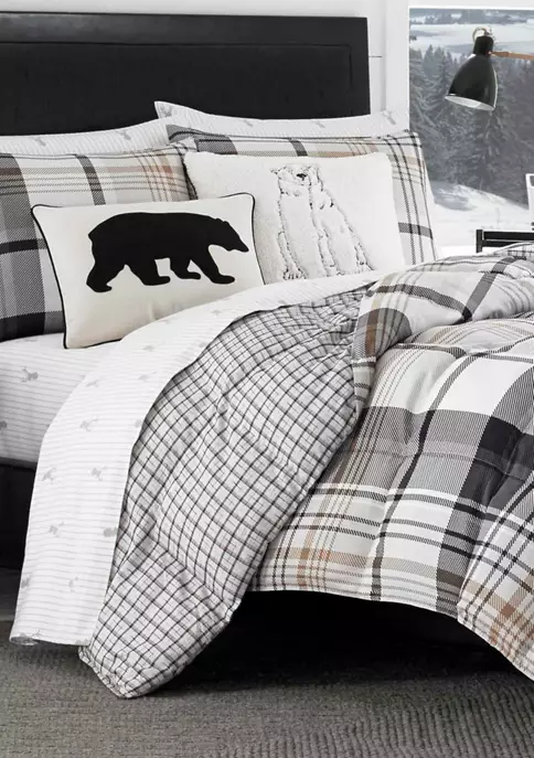 Brand new 😀 Eddie Bauer Normandy Plaid Comforter Sham Set 😀 4 Brand new 😀 Eddie Bauer Normandy Plaid Comforter Sham Set 😀 - Image 2