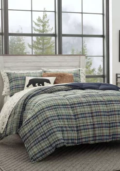 Buy 🛒 Eddie Bauer Rugged Plaid Microsuede Comforter Sham Set 👍