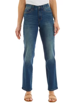Deals ⌛ Wonderly Mid Rise Straight 👖 Jeans 🧨 -Wonderly Shop Belk 256