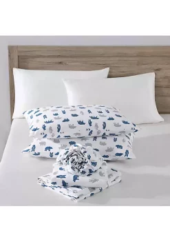 Best reviews of 🔔 Eddie Bauer Bear Mountain 100% Cotton Flannel 4 Piece Sheet Set ✔️ -Wonderly Shop Belk 2561