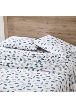 Best reviews of 🔔 Eddie Bauer Bear Mountain 100% Cotton Flannel 4 Piece Sheet Set ✔️ -Wonderly Shop Belk 2563