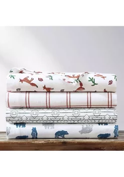 Outlet ❤️ Eddie Bauer Wildwood 100% Cotton Flannel 3 Piece Sheet Set ❤️ -Wonderly Shop Belk 2574